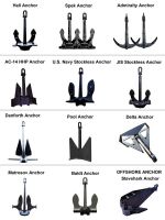 Manufacturer Marine Ship Anchor Hhp Ac-14 Delta/ Pool/ Hall/ Spek/japan Stockless Anchor