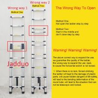 Single Telescopic Ladder with Anti-slip Cushion