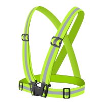 Safety Vest Reflective Gear Reflective Running Vest with Adjustable Elastic Belt For Night Walkers Bikers