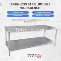 Kitchen double layer workbench