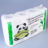 bamboo material Embossed Roll Toilet Paper tissue