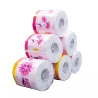 Wrapping Print Embossed Roll Toilet Paper Tissue