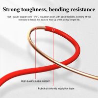 Flame retardant ZR-BV flat red single core single strand wire GB copper core hard wire for lighting socket electrical materials