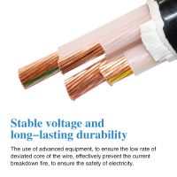 Cable three GB copper core YJV cable three core cable