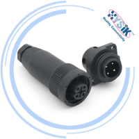  RD24 RD30 IP67 4pin female panel connector 2 head panel waterproof connector Weipu connector plastic plug