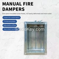 Manual fire damper/control valve, support customization