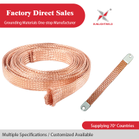 Flexible Braided Copper Ground Strap Connector