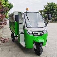 City Garbage Collection And Transfer Vehicle Stainless Steel Luxury Electric Tricycle Garbage Truck