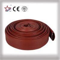 High Quality Canvas Fire Hose Pvc Ribbed Flexible Fire Fighting Hose With Nature Rubber Cotton Canvas