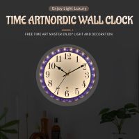 Time ArtNordic Wall Clock Enjoy Light Luxury