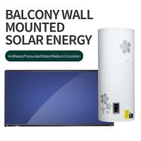 Balcony wall mounted solar water heater