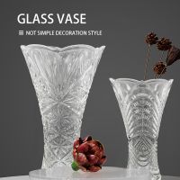 New designs Colored and Frosted Flower Glass Vase