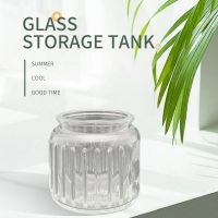 European Transparent Decoration Glass Candy Jar Storage Tank