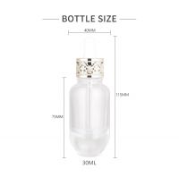 Factory spot 30ml cosmetic bottle glass packaging high-end thick bottom essence bottle 30ml original solution dropper bottle wholesale