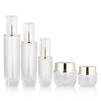 50g octagonal thick cream bottle 40ml square cap cosmetics foundation make-up glass bottle 120ml lotion bottle