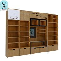 Wholesale stationary store retail display shelves single side MDF wood display shelves