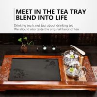 The tea plate is picturesque