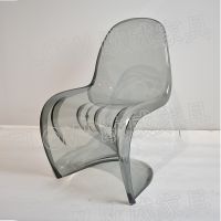 hot sale transparent pan dong chair fasion S chair restaurant booth casual dining chair