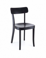 Black Fashionable Comfortable Wooden Chair For
