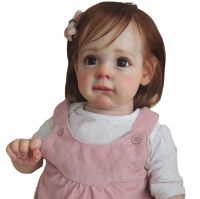 22-Inch Rebirth Doll Cute Realistic Baby Doll Soft Rubber Childrenâ² S Baby Toys