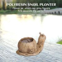 Polyresin bird/snail/rabbit planter