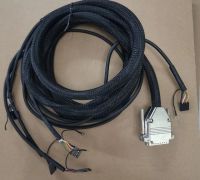 ODM OEM Custom Cable Assembly DB 25P Male Zinc TO OPEN, TRVV 24AWG Cable Assembly Harness for Robotics Automation use