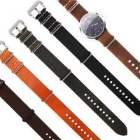 Hotsale Best Classic Nato Zulu 20mm Vintage Soft Men Watch Leather Strap