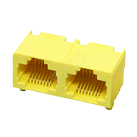 6563 Series RJ45 Network Socket/8P8C/1X2/All Plastic