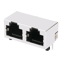 6563 Series RJ45 Network Socket/8P8C/1X2/Shielded/Shrapnelless