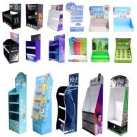 Cosmetic Paper Display Rack Supermarket Skin Care Product Paper Shelf, Paper Display Stand