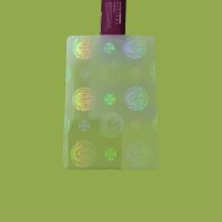 Id Card Size Clear Hologram Laminating Pouches Oem Custom Holographic Transparent Hot Seal Laminated Pouches