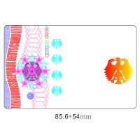 Transparent Clear Hologram Laminated Id Cards' Film Overlay Holographic Sticker Overlay