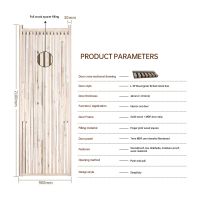 L-13 Wood Grain Series, 1Q Cross Black Line, Interior Set Door