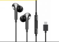 Earphone wired high sound quality suitable for typec interface round hole with wheat sound insulation noise reduction suitable for all models