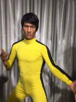 Customzied Hyper Realistic Lifesize Bruce Lee Wax Statue Sculpture