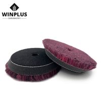 Maroon Buffing Wool Pad 5 Inch 100% Wool Dual Action Polisher Pas For Car Polishing