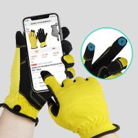 Touchscreen-enabled convenient working gloves with anti-stab and wear-resistant properties for garden trimming