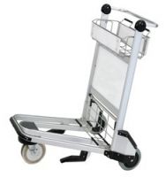 3 Wheels Aluminum Airport Passenger Baggage Airport Luggage Trolley