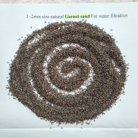 natural garnet sand 1~2mm for water treatment filtrations