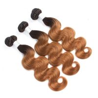 Ombre Brazilian Human Hair Extension Body Wave T1B/30 Virgin Hair Bundle