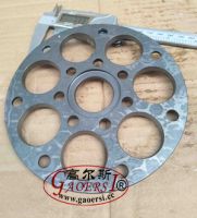 Retainer Plate, Cylinder block, piston shoe, valve plate RH, valve plate LH, retainer plate, swash plate, Main Shaft,