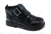 Girl Black Leather School Shoes Student