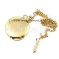 Hot Sale Japan Movement Necklace Pocket Watch With Chain