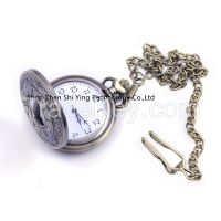 Hot Sale Japan Movement Necklace Pocket Watch With Chain