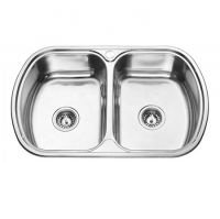  Kitchen Double Bowls Topmount Stainless Steel Sink DY-7749 