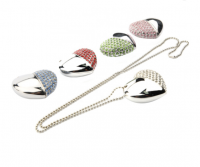 Heart Shape USB Flash Disk Diamond Crystal USB Pendrive USB Flash Memory