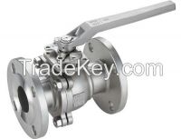 Stainless steel flanged ball valve