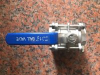 Stainless steel three-piece ball valve