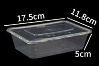 Disposable food container, Microwavable PP plastic takeaway box.