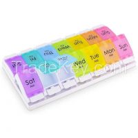 Pill Organizer 2 Times a Day Easy Open AM PM Pill Box with Push Open B